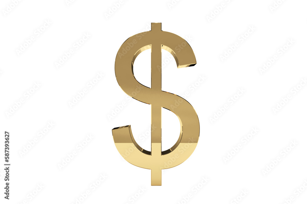 Illustration of golden currency symbol Illustration of golden currency symbol