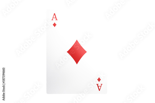 Ace of diamonds card photo