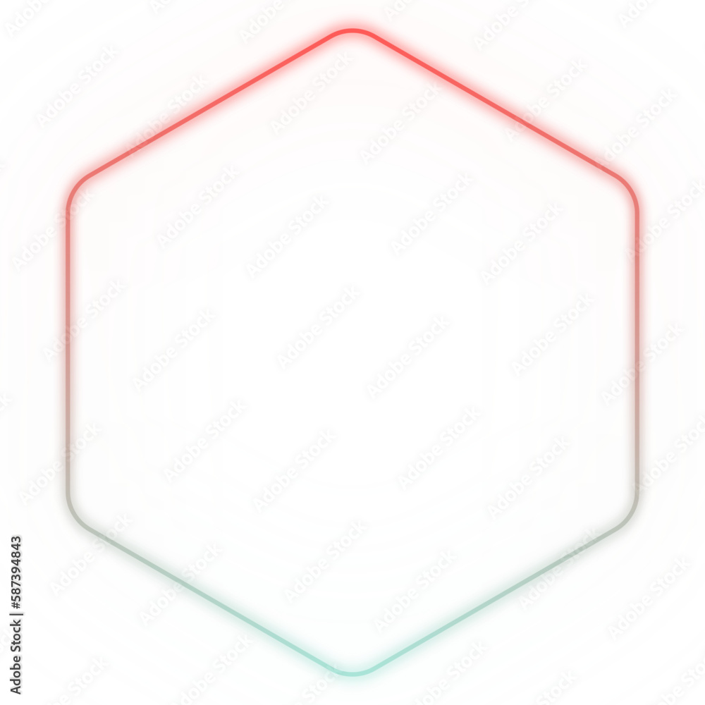 Basic shape neon background. Electric geometric shape with light flare glow on transparent. Shining logo border design for casino night club disco rave party in 1980 style vector illustration Basic shape neon background. Electric geometric shape with light flare glow on transparent. Shining logo border design for casino night club disco rave party in 1980 style vector illustration