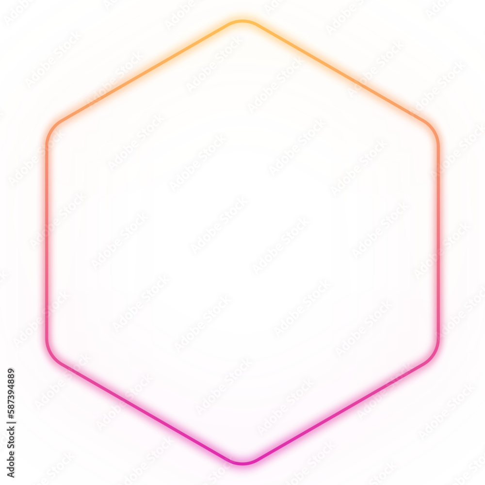 Basic shape neon background. Electric geometric shape with light flare glow on transparent. Shining logo border design for casino night club disco rave party in 1980 style vector illustration Basic shape neon background. Electric geometric shape with light flare glow on transparent. Shining logo border design for casino night club disco rave party in 1980 style vector illustration