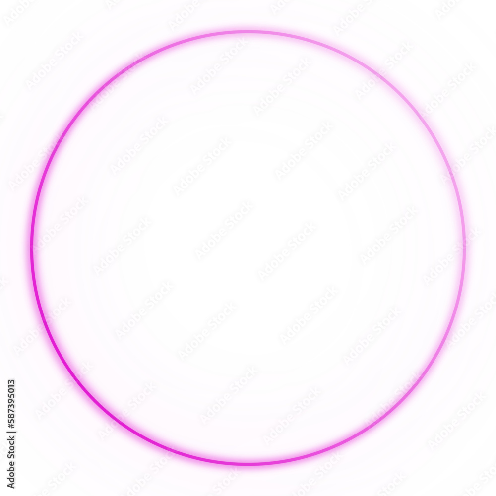 Obraz premium Basic shape neon background. Electric geometric shape with light flare glow on transparent. Shining logo border design for casino night club disco rave party in 1980 style vector illustration