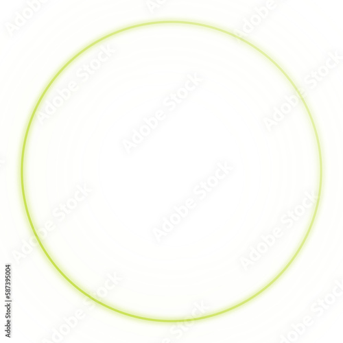 Basic shape neon background. Electric geometric shape with light flare glow on transparent. Shining logo border design for casino night club disco rave party in 1980 style vector illustration