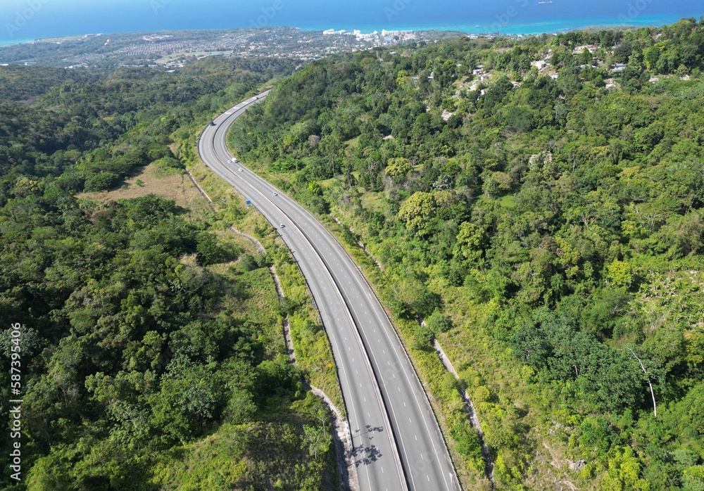 Jamaica North South Highway Kingston St Catherine to St Ann Ocho Rios Mammee Bay North Coast