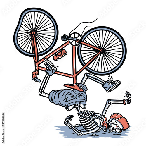 accident while riding a bicycle