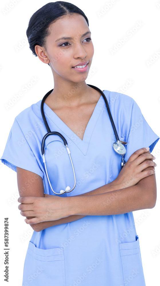 Smiling doctor with stethoscope Smiling doctor with stethoscope