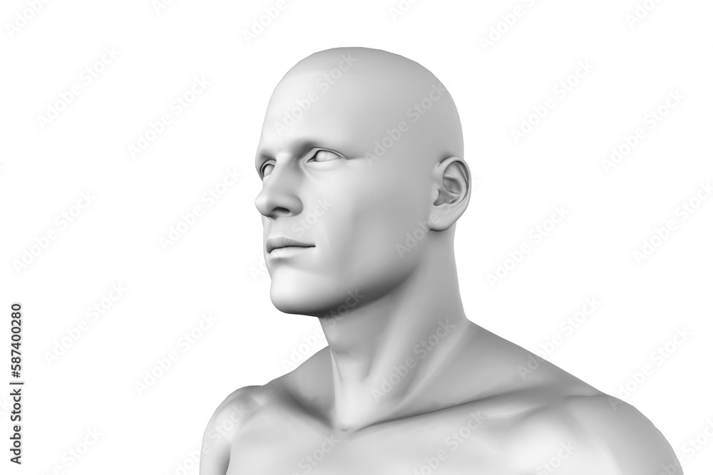 Digital composite of human figure Digital composite of human figure