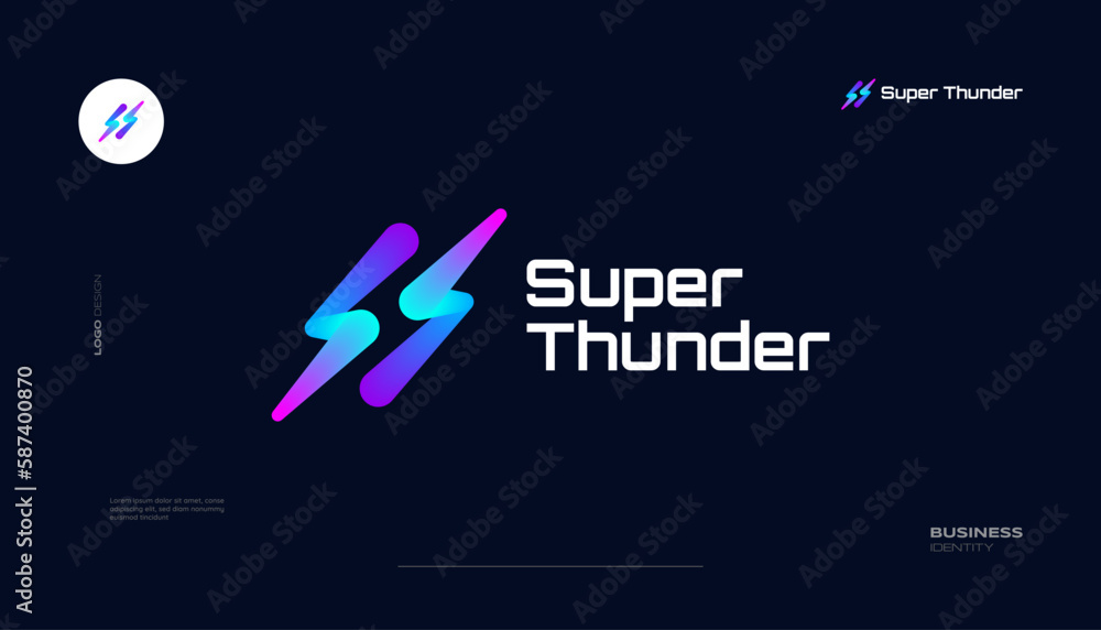 Colorful Letter S Logo Design with Thunder Concept. Abstract Lightning Logo for Business and Technology Logo Colorful Letter S Logo Design with Thunder Concept. Abstract Lightning Logo for Business and Technology Logo