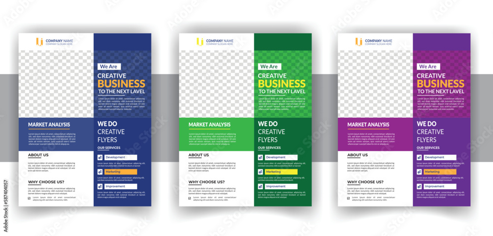 Modern Creative Business Flyer Bundle Design Template Modern Creative Business Flyer Bundle Design Template
