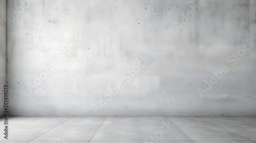 White or Light Gray Concrete Wall Texture Background