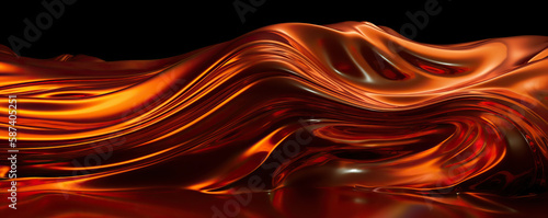 3d rendering, abstract orange background, holographic foil, iridescent texture, fashion fabric, liquid gasoline surface, waves, metallic reflection, esoteric aura. For creative projects