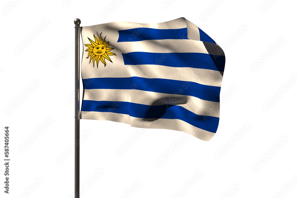 Fototapeta premium Uruguayan flag