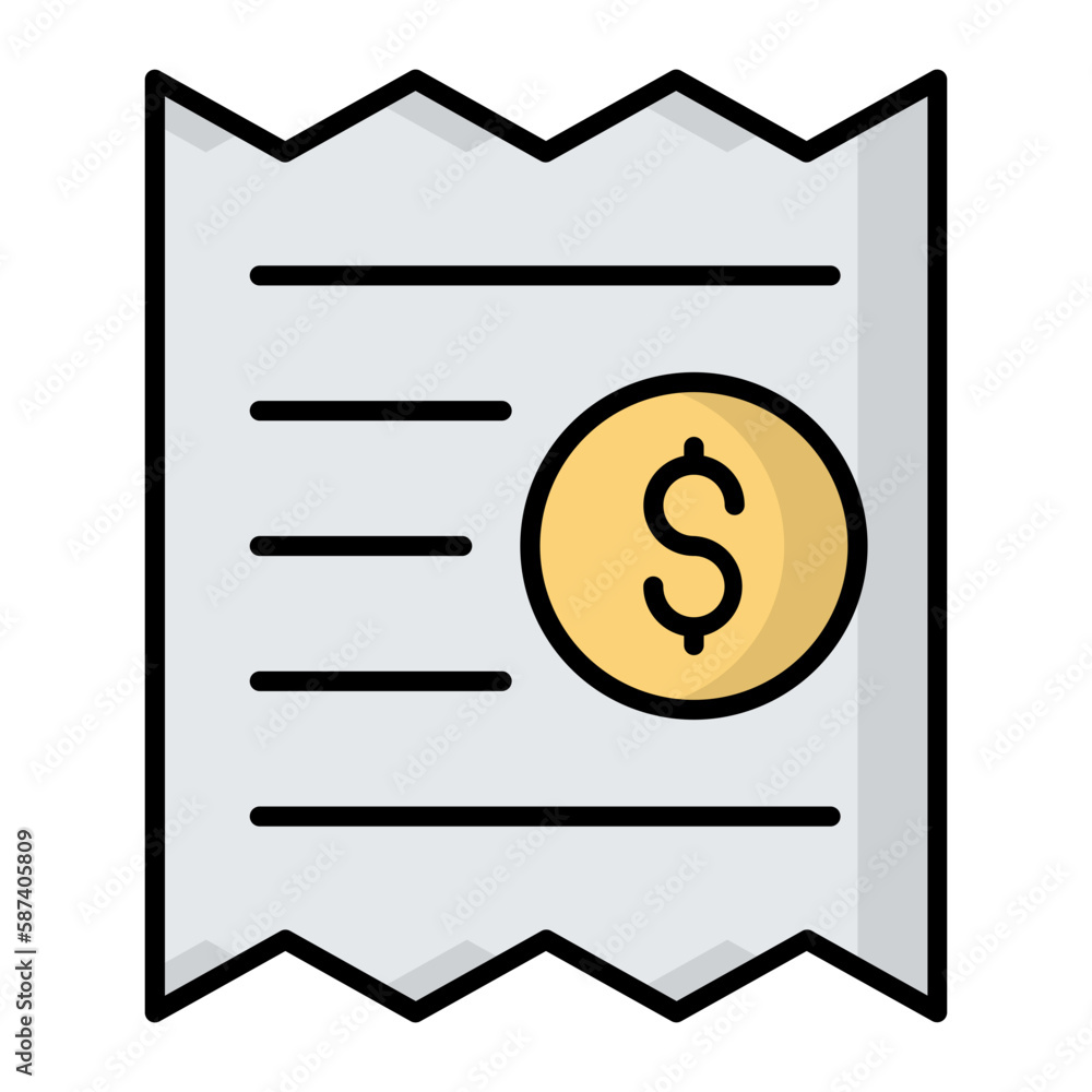 Receipt Line Color icon