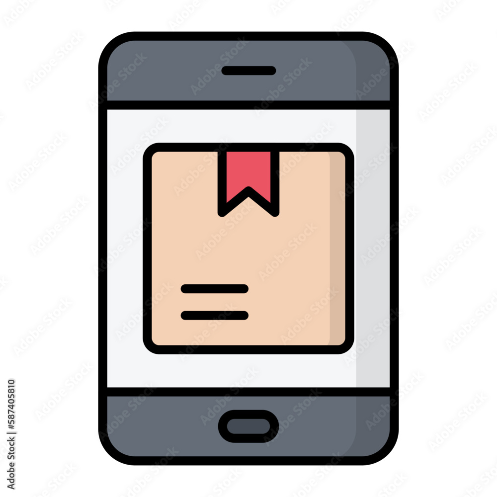 Parcel Tracking Line Color icon Parcel Tracking Line Color icon