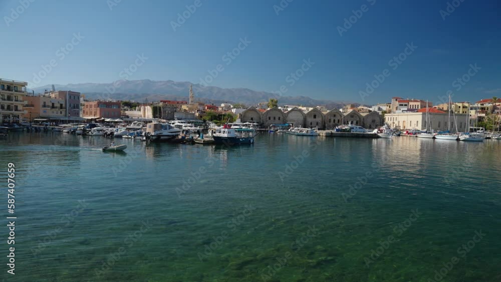 Bay Of Chania At Sunny Summer Day In Crete, Greece
Bay Of Chania At Sunny Summer Day In Crete, Greece