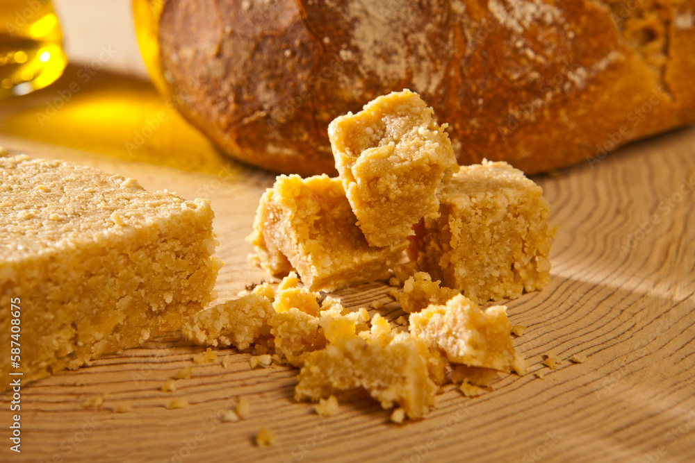 Vegan Cheese with in a table Vegan Cheese with in a table