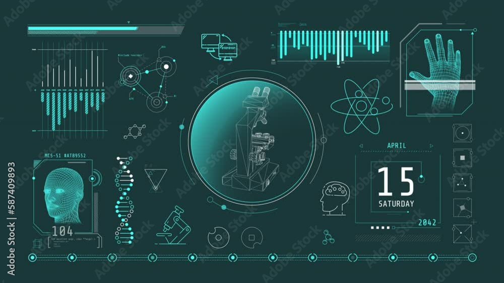 Animation of biomedical research infographics on alpha channel. Animation of biomedical research infographics on alpha channel.