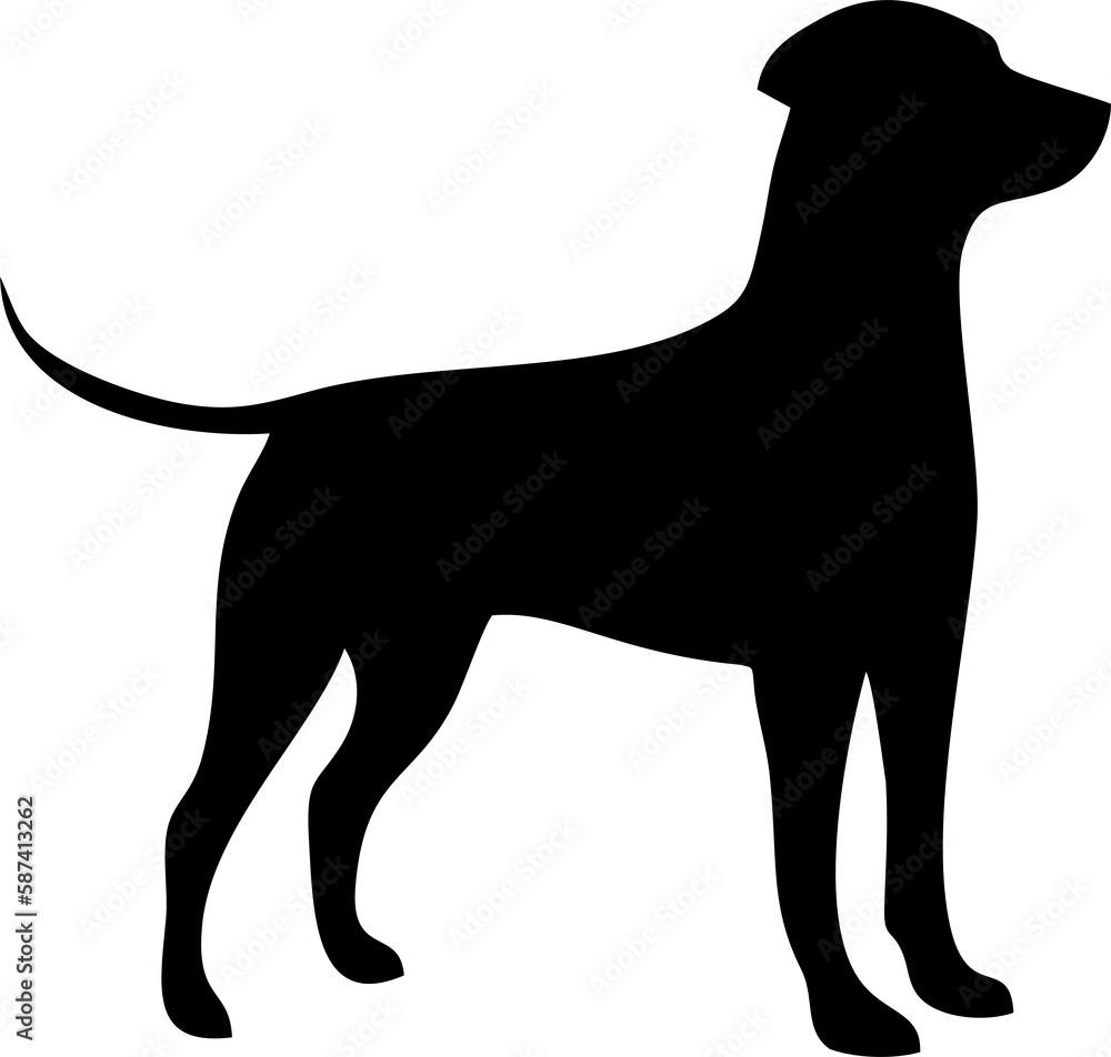 silhouette of a dog PNG