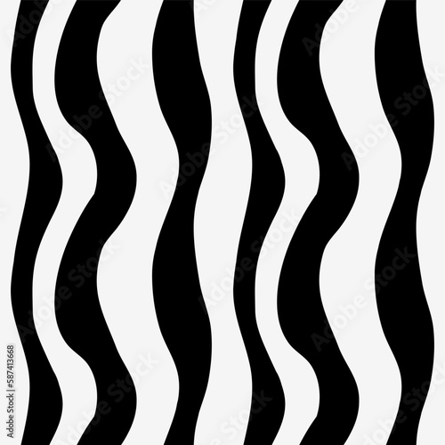 Seamless abstract striped vector pattern