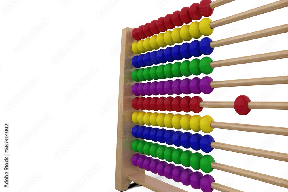Close up of abacus toy Close up of abacus toy