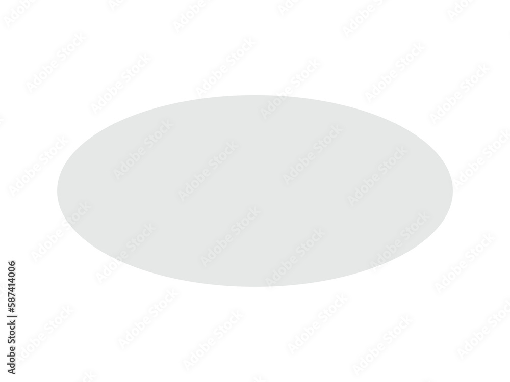 Oval shape over black background Oval shape over black background