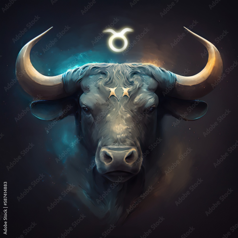 Naklejka premium Taurus, sign of the zodiac Bull