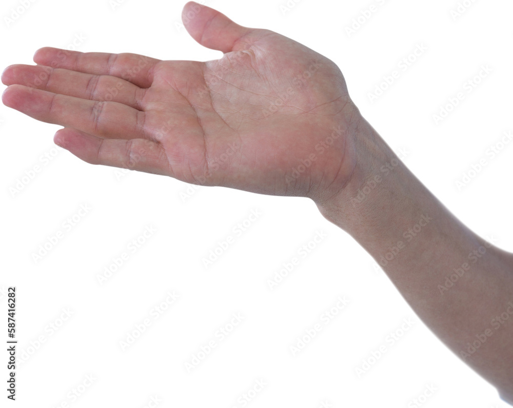 Cropped image of hand pretending to hold invisible object Cropped image of hand pretending to hold invisible object