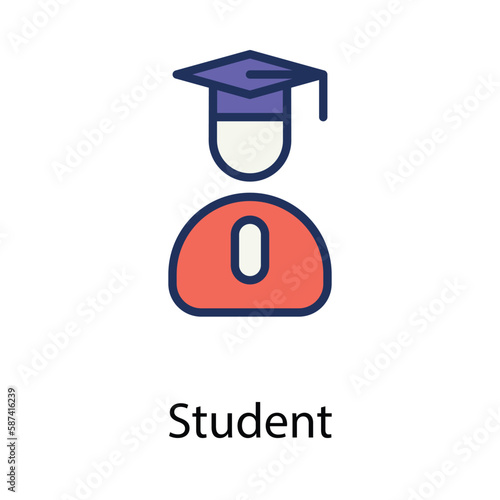 Student icon. Suitable for Web Page, Mobile App, UI, UX�and�GUI�design.