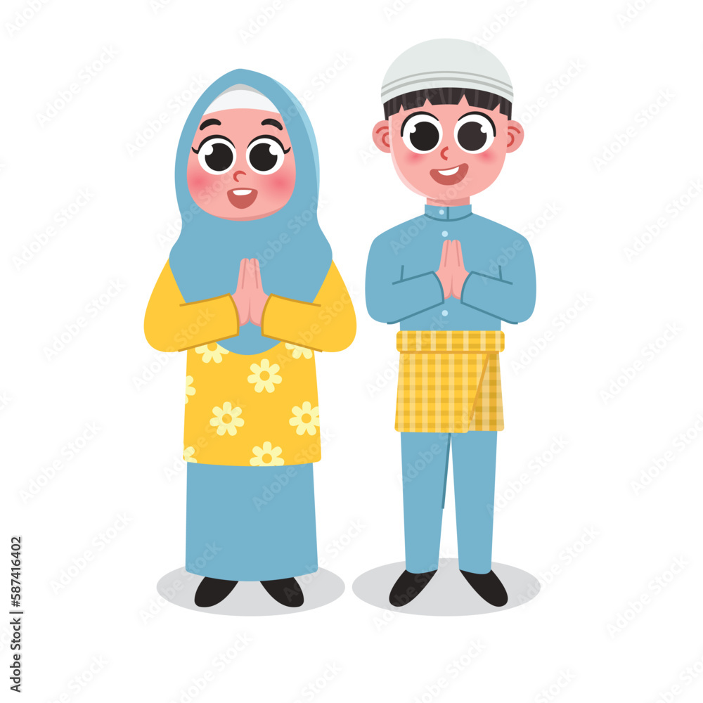 ramadan kareem flat design illustration editable vector ramadan kareem flat design illustration editable vector