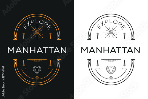Manhattan City Design, Vector illustration.