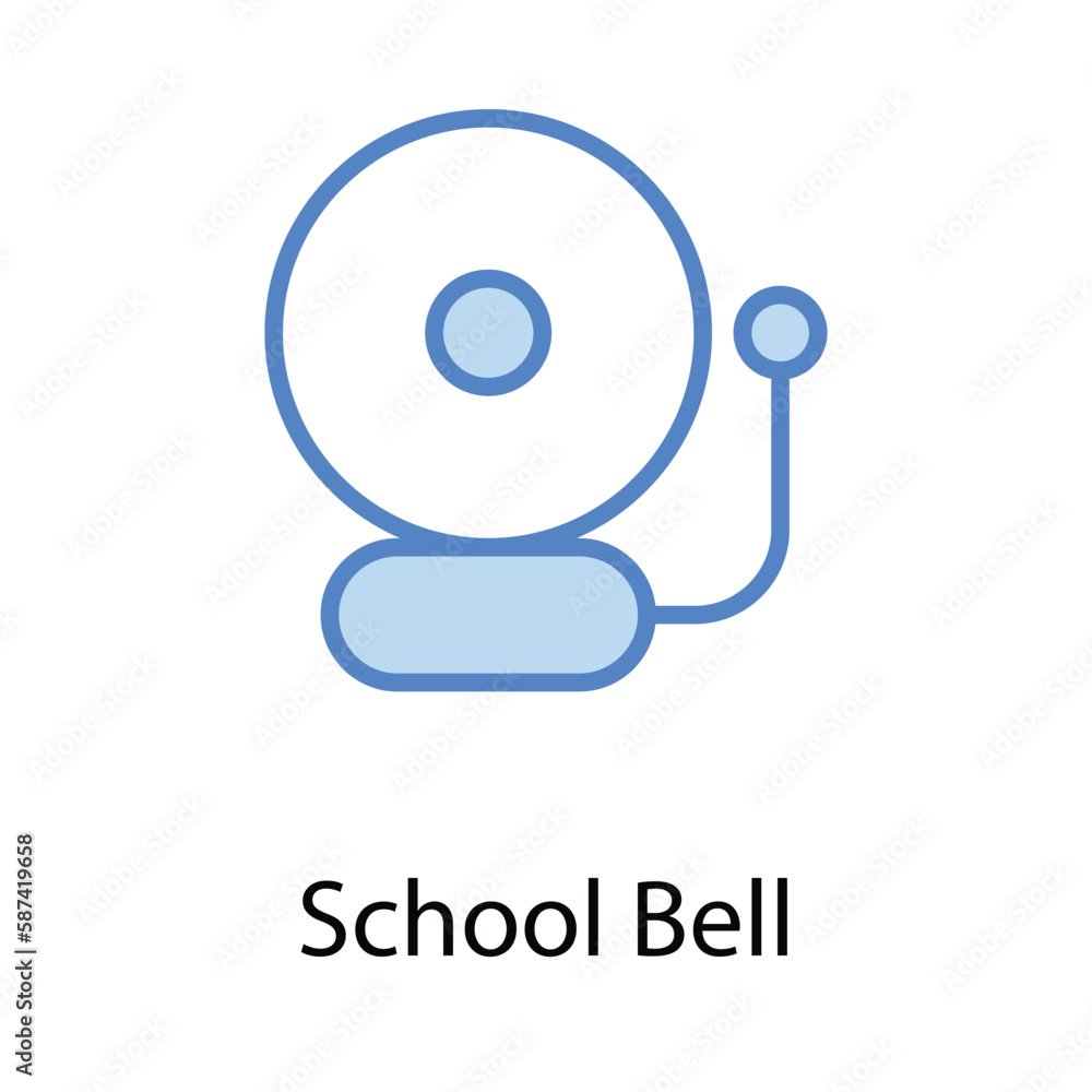 School Bell icon. Suitable for Web Page, Mobile App, UI, UX�and�GUI�design.