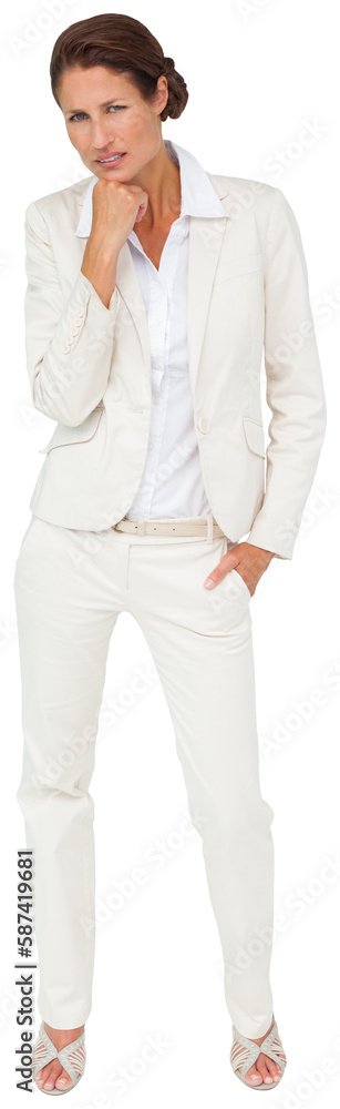 Thinking businesswoman Thinking businesswoman
