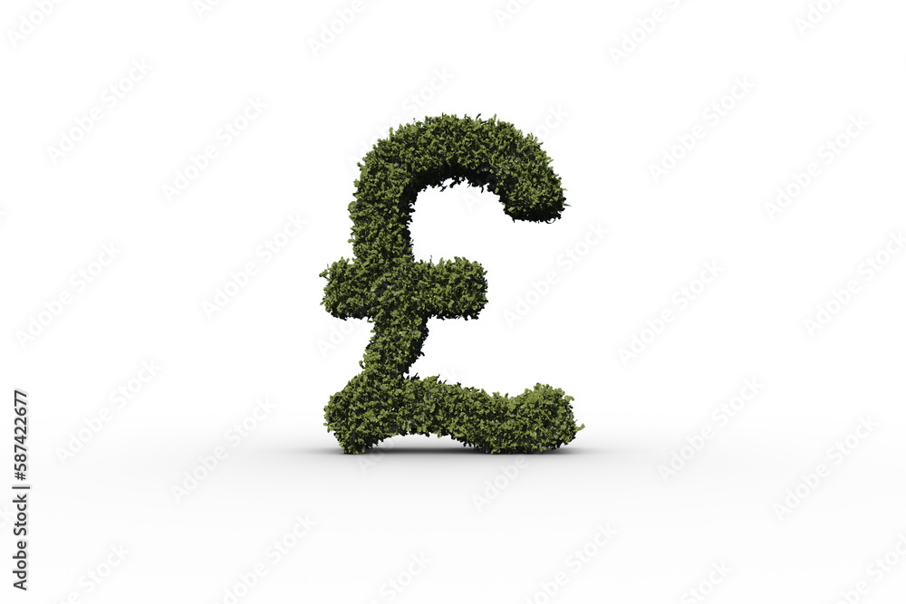 Pound sign made of leaves Pound sign made of leaves