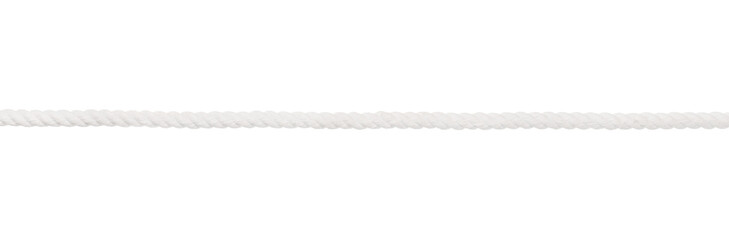 Strong white rope isolated png with transparency