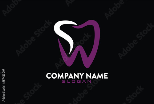 Dental logo Template vector illustration icon design.