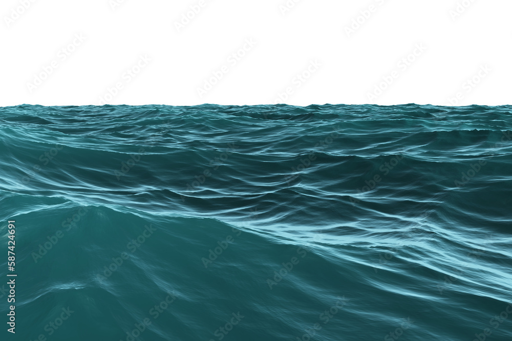 Fototapeta premium Blue rough sea