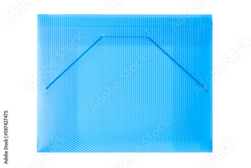 Blue plastic transparent fo...