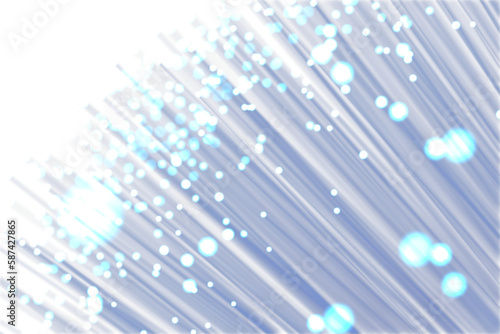 Digital image of illuminated fiber optics