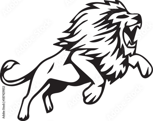  vector lion illustration design