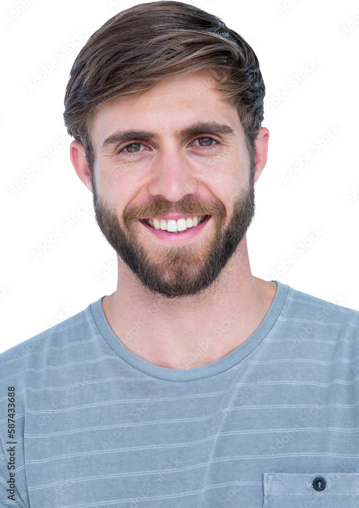 Fototapeta premium Happy handsome man looking at camera 