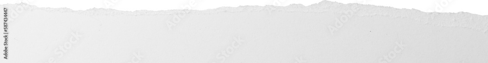 Image of close up of white torn paper with copy space on transparent background Image of close up of white torn paper with copy space on transparent background