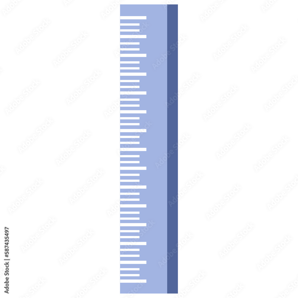 Digitally generated image of ruler
