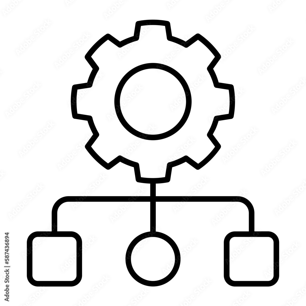 Hierarchy Outline Icon Hierarchy Outline Icon