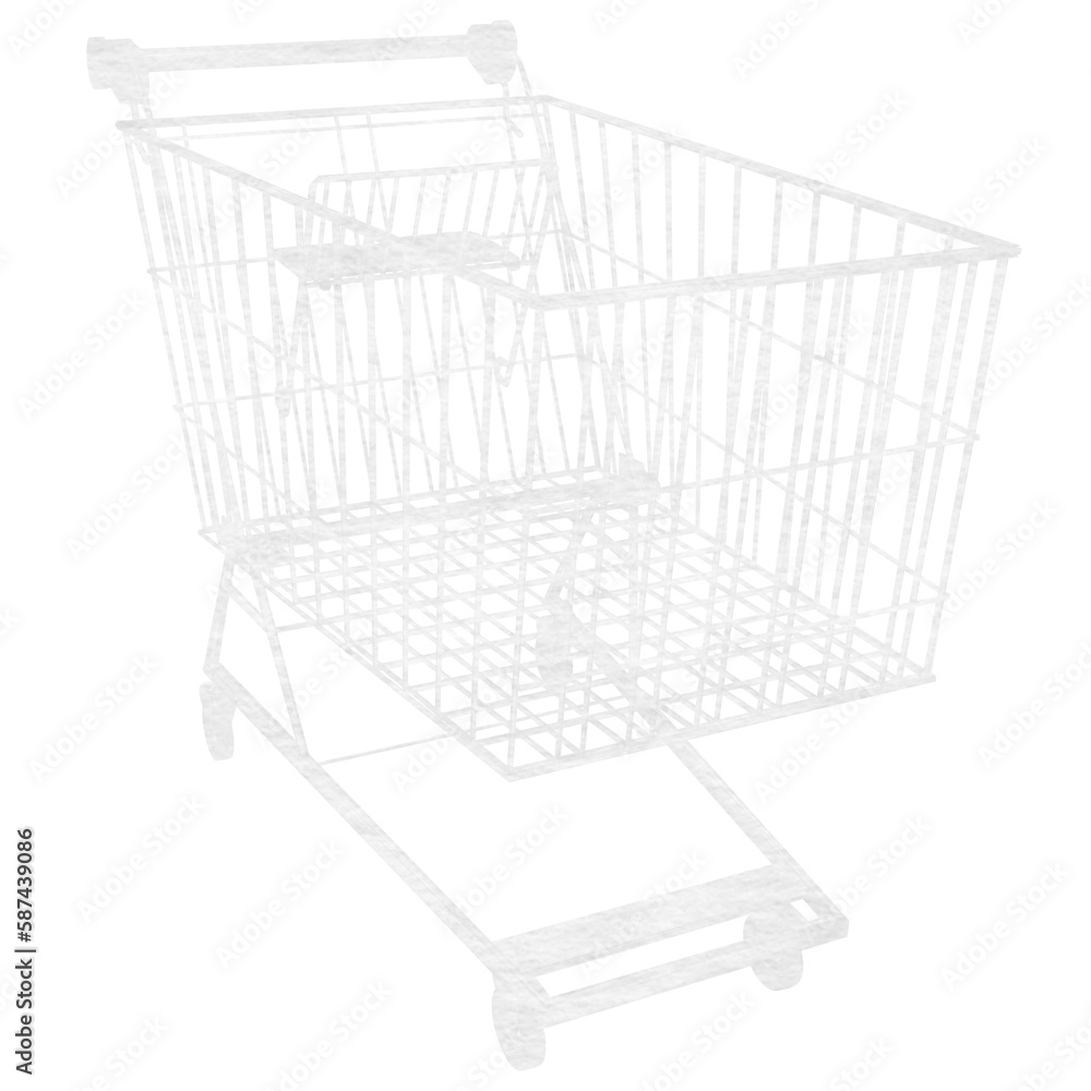 Digital image of shopping cart Digital image of shopping cart