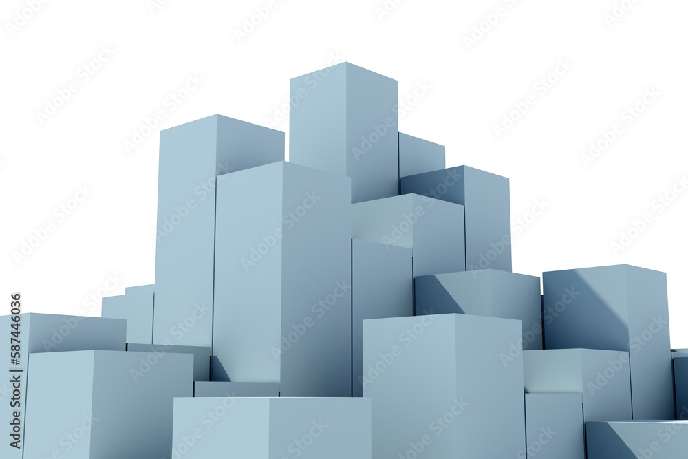 Blocks on white background Blocks on white background