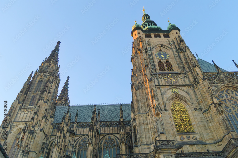 St. Vitus Cathedral, built in the 14th century, in Prague Castle, Czech Republic St. Vitus Cathedral, built in the 14th century, in Prague Castle, Czech Republic