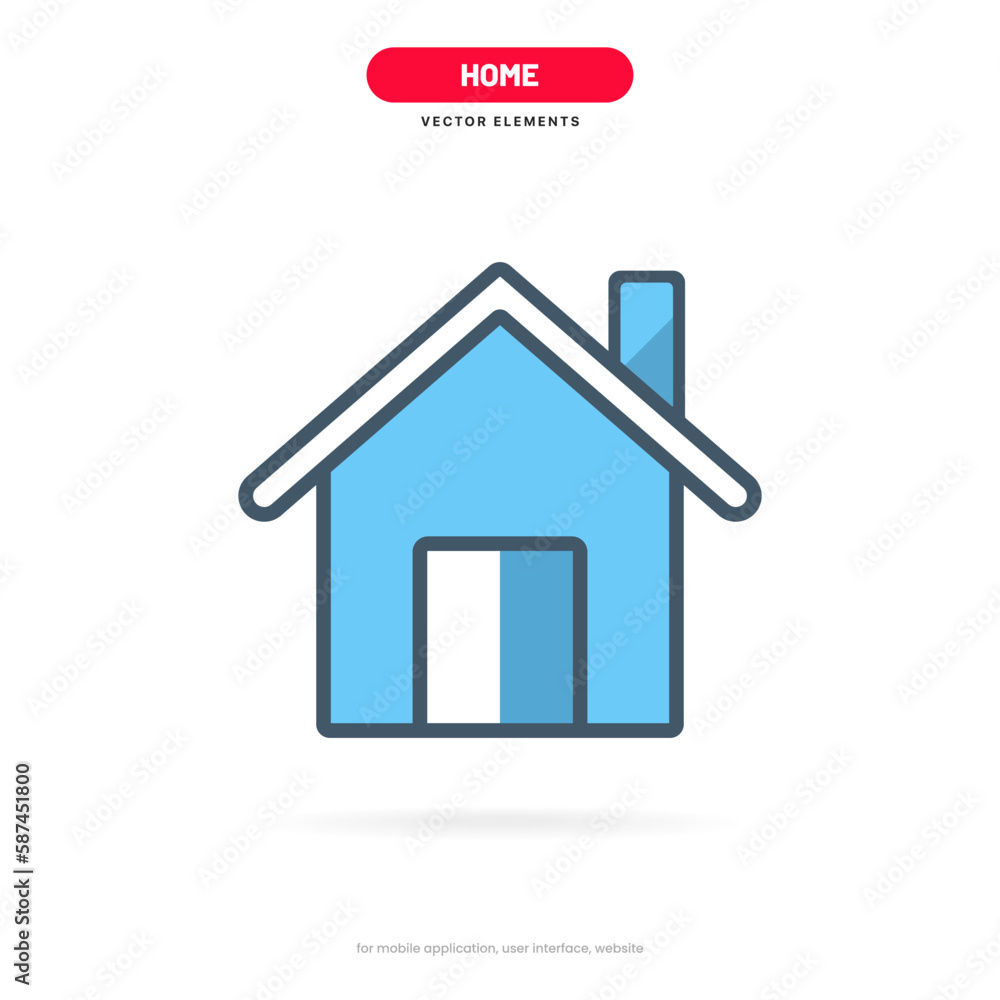 3d minimal modern home, homepage, base, main page, house icon emblem symbol, sign. 3d blue home icon. Mobile app icons. Device UI UX mockup. Isolated vector elements. 3d minimal modern home, homepage, base, main page, house icon emblem symbol, sign. 3d blue home icon. Mobile app icons. Device UI UX mockup. Isolated vector elements.