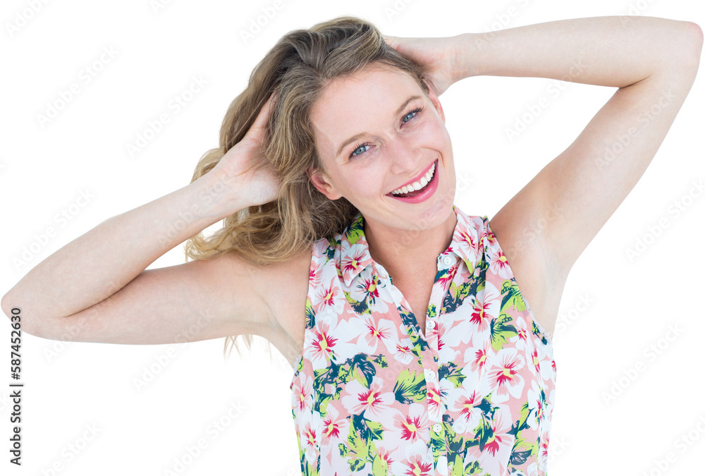 Smiling woman looking at camera Smiling woman looking at camera