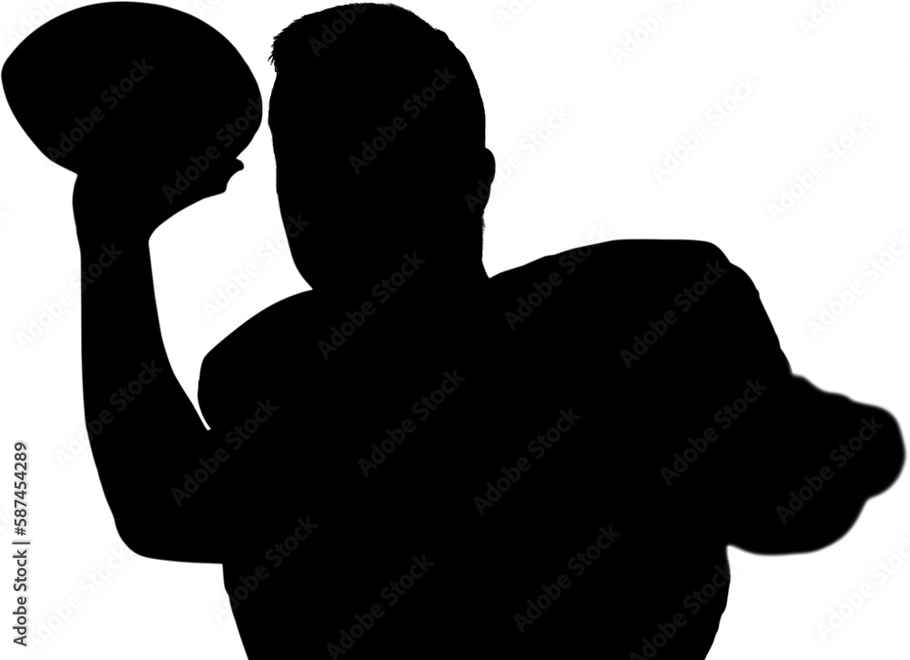 Vector image of American football player Vector image of American football player
