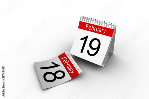 19th February on calendar