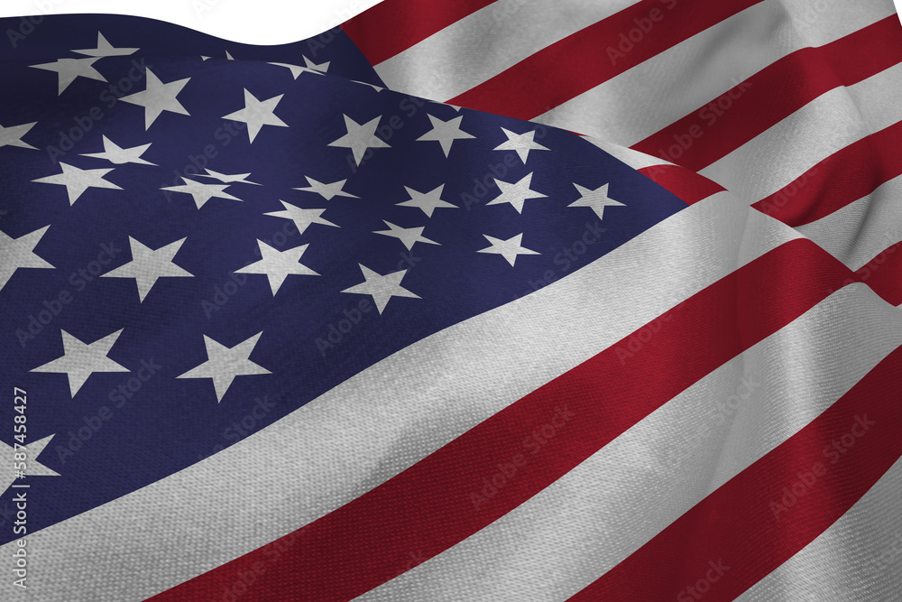 Obraz premium Close up of the us flag